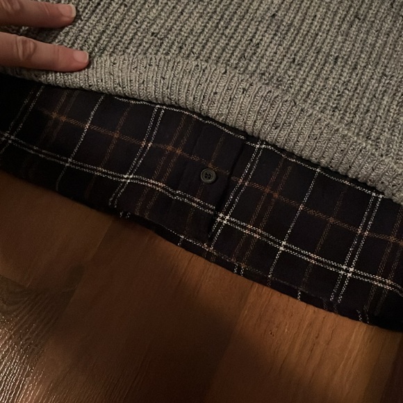 NWT Zara Sweater with Faux Undershirt Size 9 - Picture 5 of 8